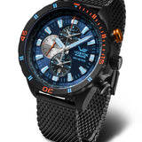 Almaz - Bransoletka mesh czarne PVD